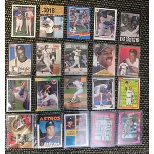 Baseball Card Lot Ken Griffey Jr Nolan Ryan Barry Bonds Babe Ruth Topps Panini